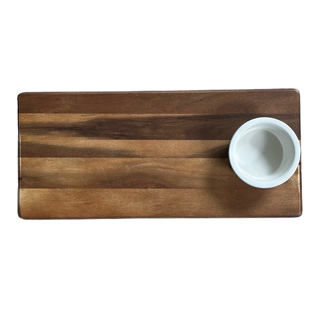 Cheese board with built in dip tray